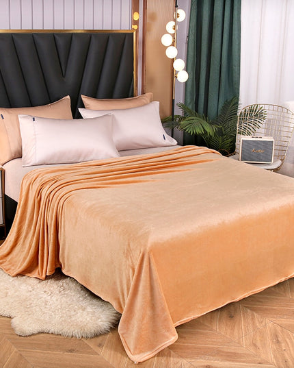 Miękki koc z krótkim włosiem