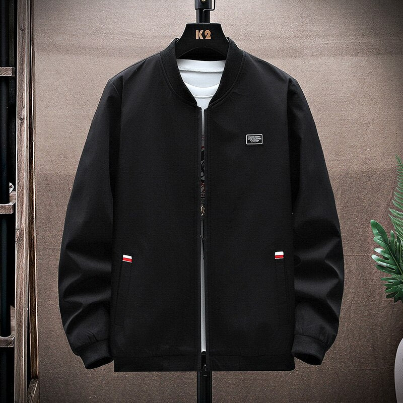 Męska kurtka przejściowa bomberka klasyczna o prostym kroju