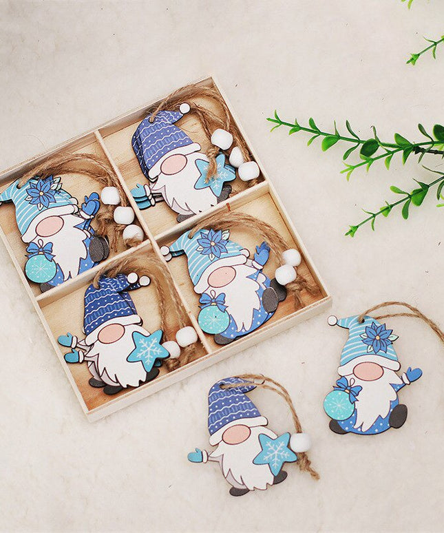 Świąteczne ozdoby wiszące w kształcie skrzatów