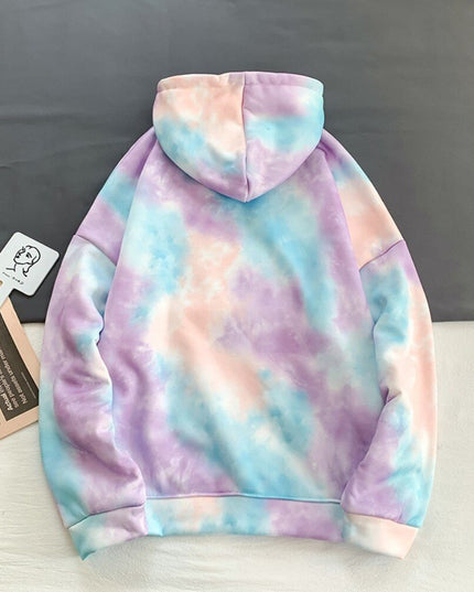 Męska bluza z kapturem tie dye