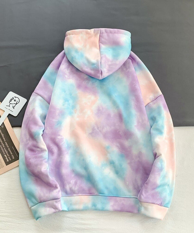 Męska bluza z kapturem tie dye