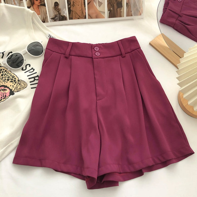 Damskie szorty eleganckie rozszerzane ku dołowi