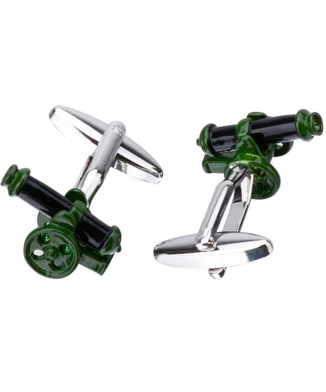 Spinki do koszuli w kształcie armaty