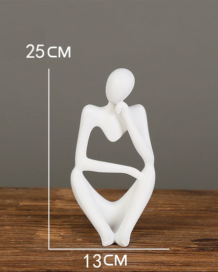 Figurka dekoracyjna postać z wycięciem minimalistyczny styl