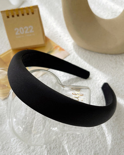 Opaska do włosów z gładkiej tkaniny