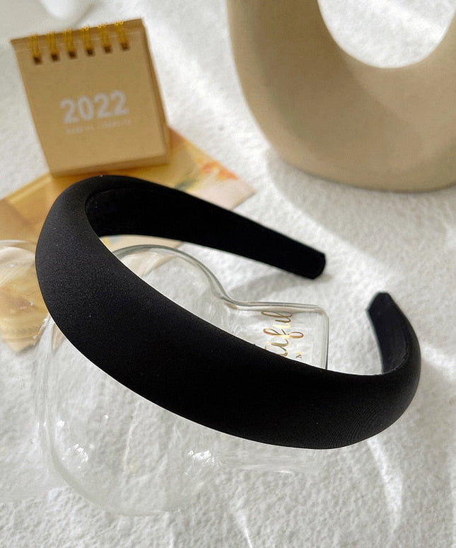 Opaska do włosów z gładkiej tkaniny