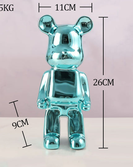 Figurka dekoracyjna ceramiczna kolorowy miś