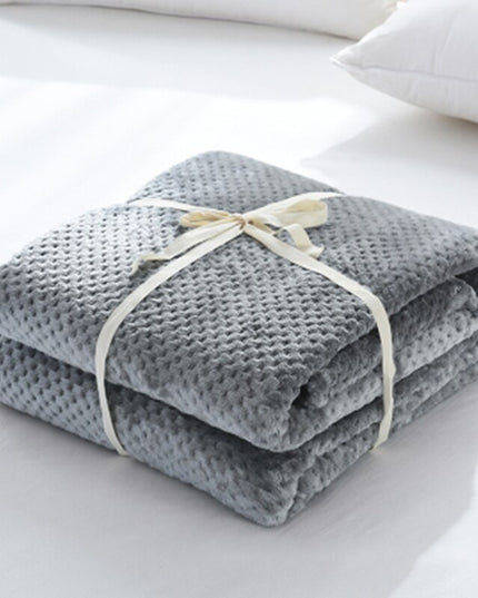 Koc miękki dekoracyjny w jednolitych kolorach