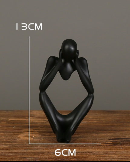 Figurka dekoracyjna postać z wycięciem minimalistyczny styl