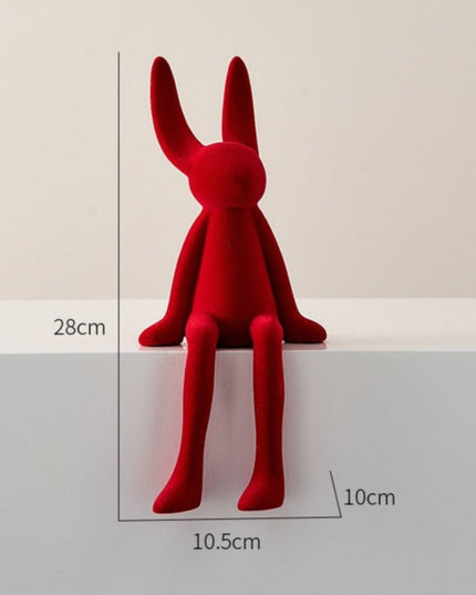 Figurka dekoracyjna kolorowy królik miniaturka