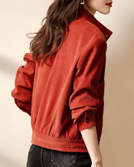 Damska kurtka przejściowa zapinana na guziki