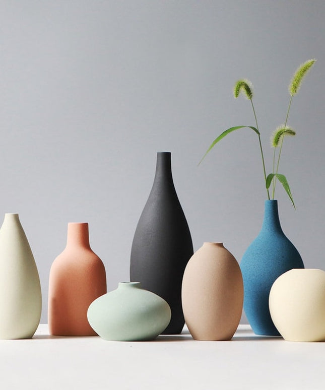 Wazon okrągły minimalistyczny w pastelowych kolorach