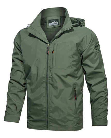 Męska kurtka przejściowa wodoodporna z kapturem