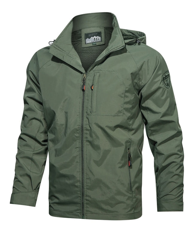 Męska kurtka przejściowa wodoodporna z kapturem
