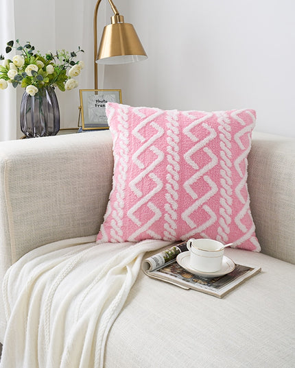 Poszewka na poduszkę z tłoczonym wzorem w pastelowych kolorach