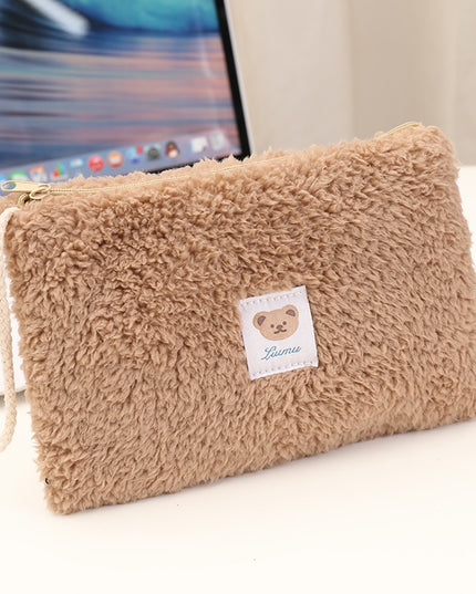 Kosmetyczka pluszowa z uchwytem