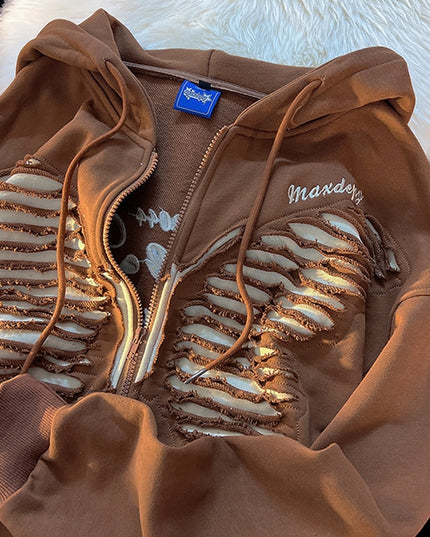 Damska bluza rozpinana z motylem