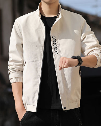 Męska kurtka przejściowa klasyczna bez kaptura