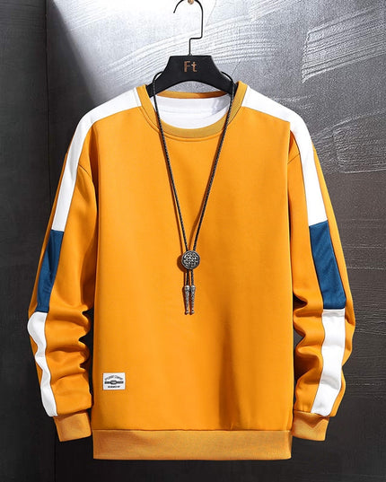 Męska bluza z kolorowymi paskami na rękawach