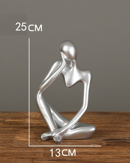 Figurka dekoracyjna postać z wycięciem minimalistyczny styl