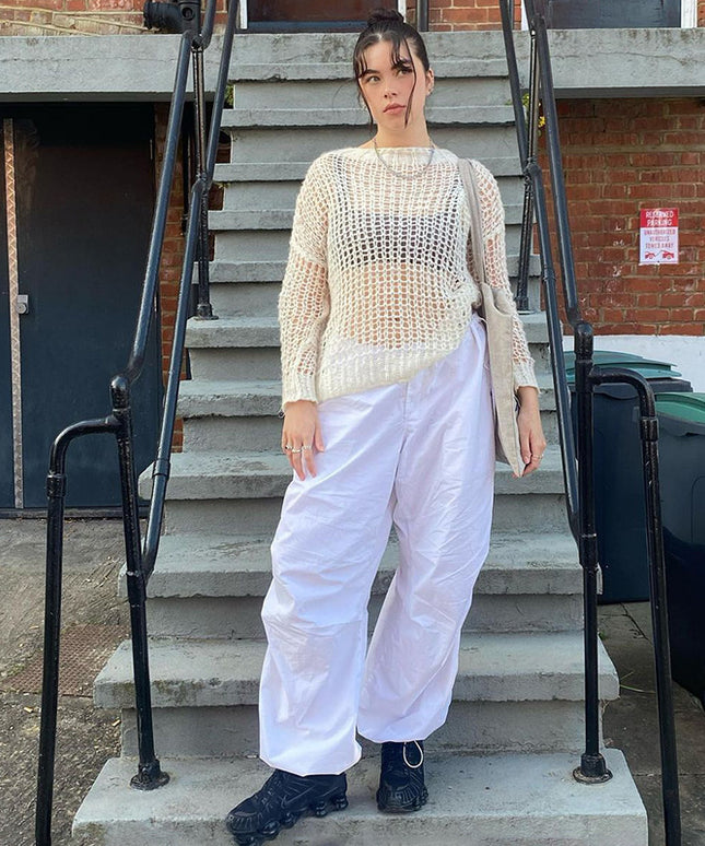 Damskie spodnie cargo oversize