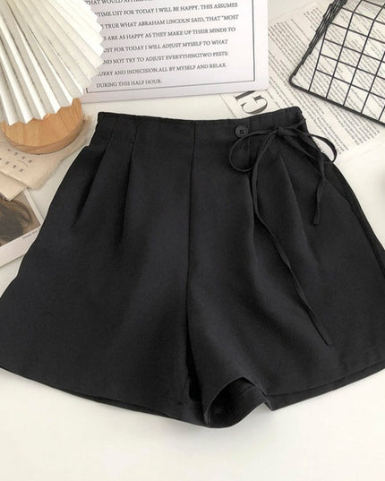 Damskie szorty elegancki z ozdobnym wiązaniem