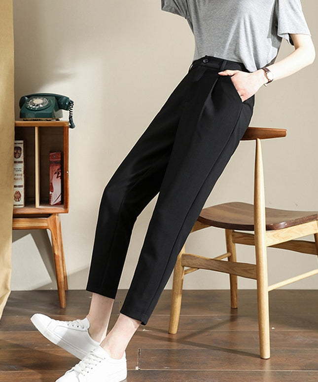 Damskie spodnie chinosy z nogawką 7/8