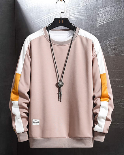 Męska bluza z kolorowymi paskami na rękawach