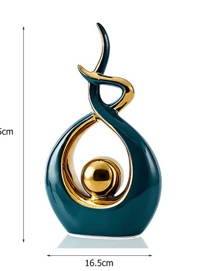 Figurka dekoracyjna ceramiczna abstrakcyjny wzór