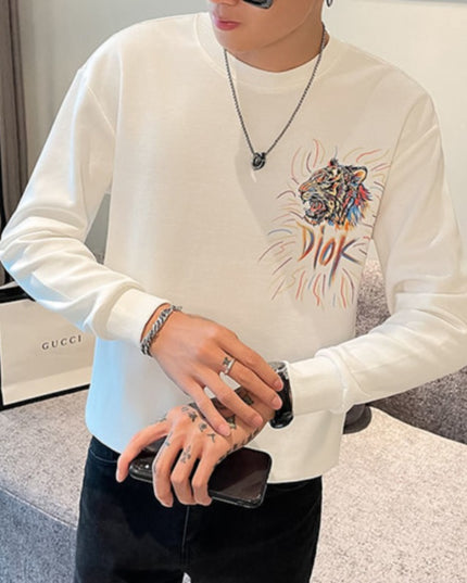 Męska bluza z kolorowym nadrukiem na plecach