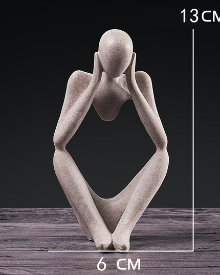 Figurka dekoracyjna postać z wycięciem minimalistyczny styl