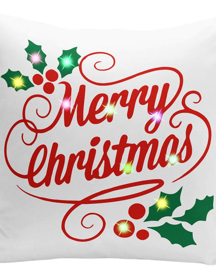 Poszewka na poduszkę świąteczna z oświetleniem LED