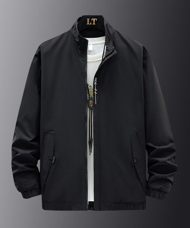 Męska kurtka przejściowa luźna ze stójką