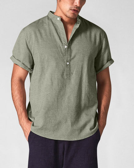 Męska koszulka polo z letniego materiału o luźnym kroju