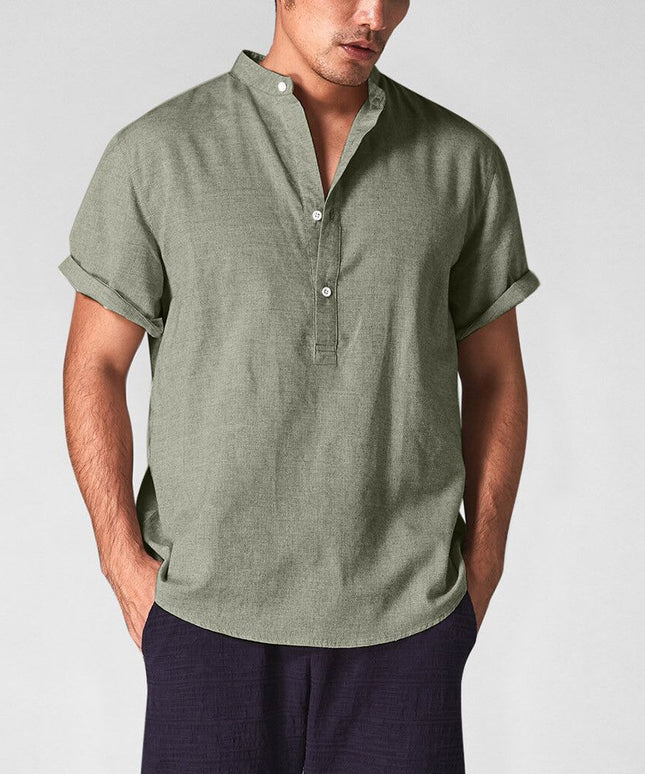 Męska koszulka polo z letniego materiału o luźnym kroju