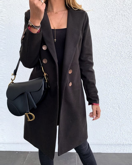 Damski płaszcz taliowany