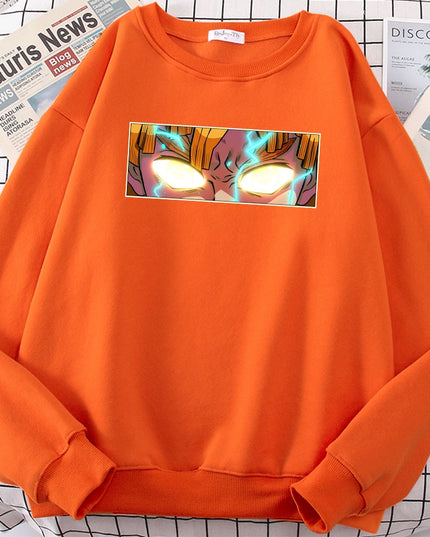 Męska bluza bez kaptura z nadrukiem