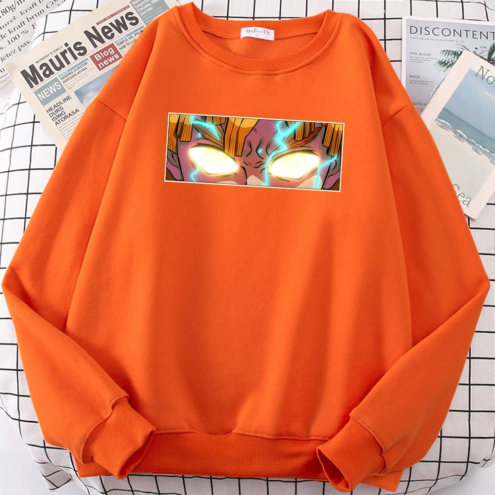 Męska bluza bez kaptura z nadrukiem