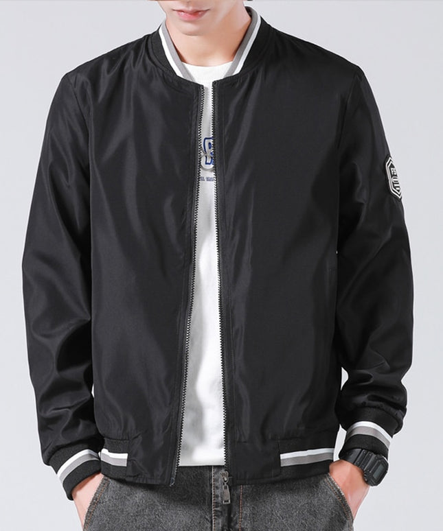 Męska kurtka przejściowa bomberka o luźnym kroju