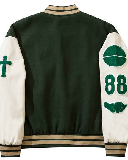 Męska kurtka przejściowa bomberka bejsbolówka o kroju oversize