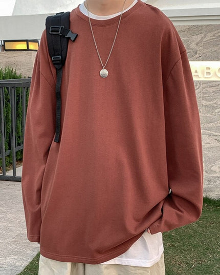 Męska koszulka z długim rękawem o kroju oversize