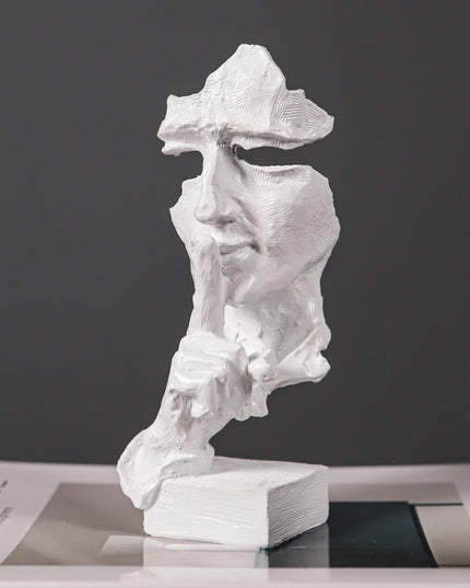 Figurka dekoracyjna rzeźba vintage motyw twarzy