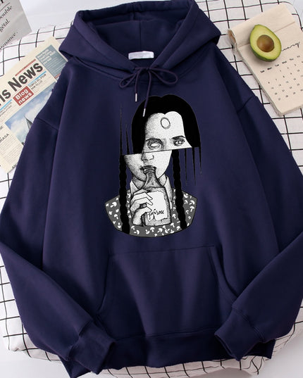 Męska bluza z kapturem z nadrukiem