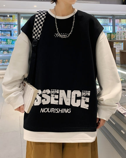 Męska bluza oversize dwukolorowa