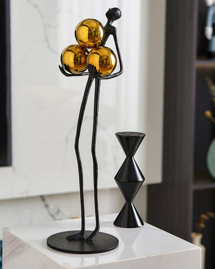 Figurka dekoracyjna wysoka czarna postać