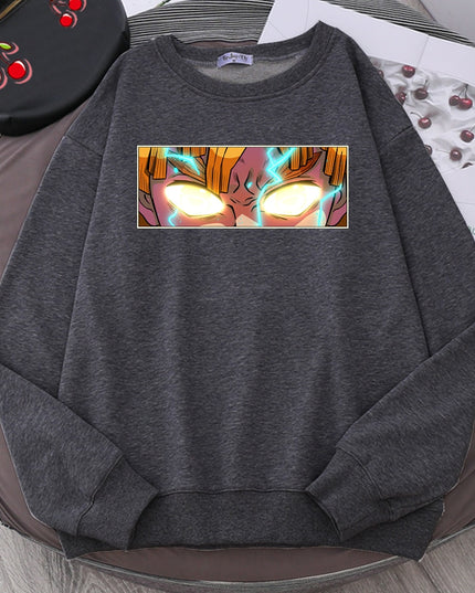 Męska bluza bez kaptura z nadrukiem