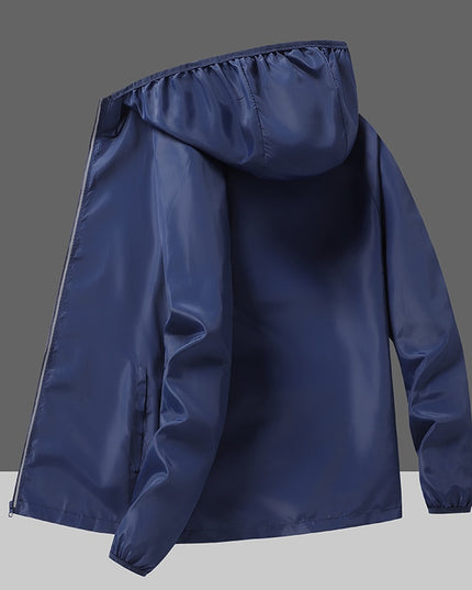 Damska kurtka przejściowa przeciwdeszczowa cienka z kapturem