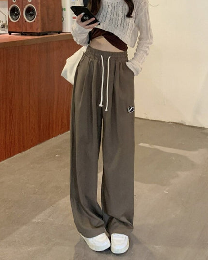 Damskie spodnie dresowe z prostymi nogawkami