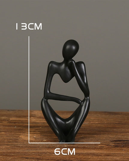 Figurka dekoracyjna postać z wycięciem minimalistyczny styl