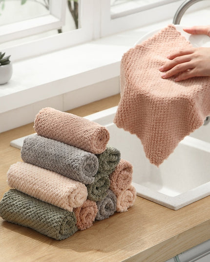 Ręcznik kuchenny gruby w brązowych kolorach